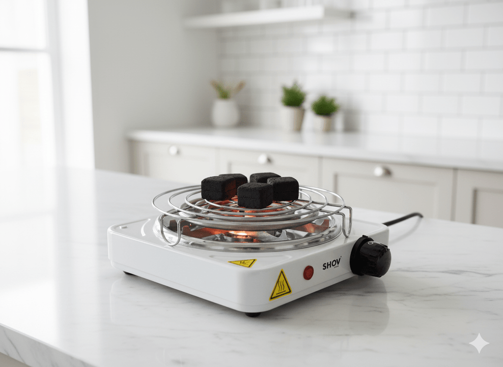 Elektrischer Kohleanzünder 1000W mit Schutzgitter – | Gentleman's Selection