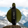 Faltbare Trinkflasche 580ml – Mit Kompass & Karabiner | BPA - Frei – Outdoor Zubehör | Gentleman's Selection