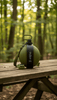 Faltbare Trinkflasche 580ml – Mit Kompass & Karabiner | BPA - Frei – Outdoor Zubehör | Gentleman's Selection