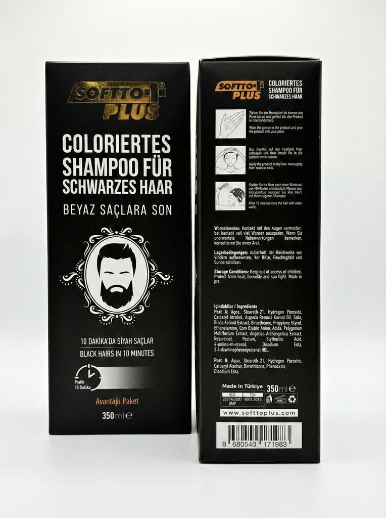 Farbshampoo Schwarz & Braun 350ml – 10 Min Wirkung – | Gentleman's Selection