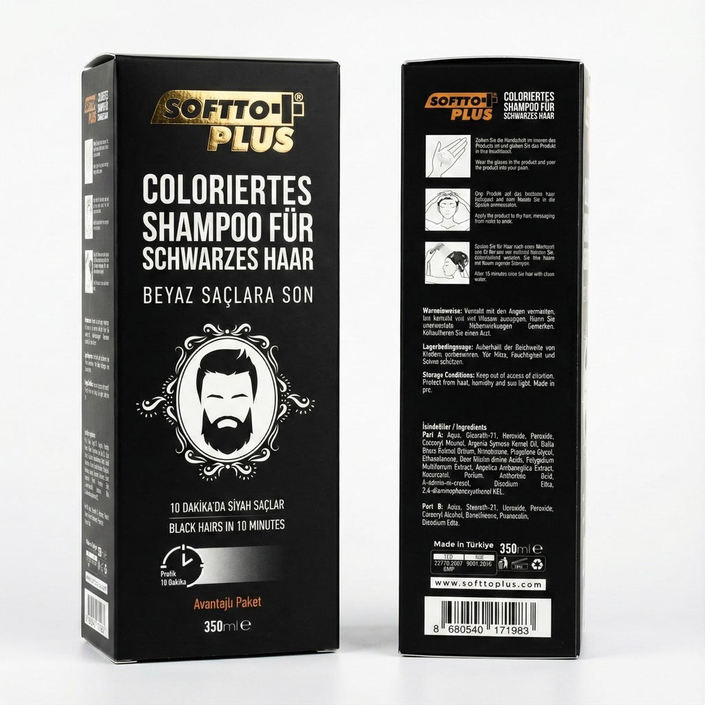 Farbshampoo Schwarz & Braun 350ml – 10 Min Wirkung – | Gentleman's Selection