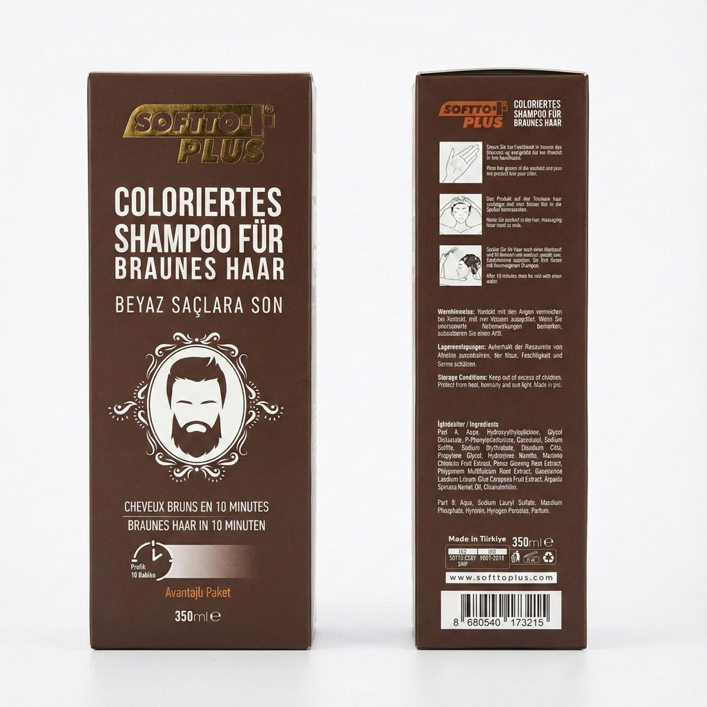 Farbshampoo Schwarz & Braun 350ml – 10 Min Wirkung – | Gentleman's Selection