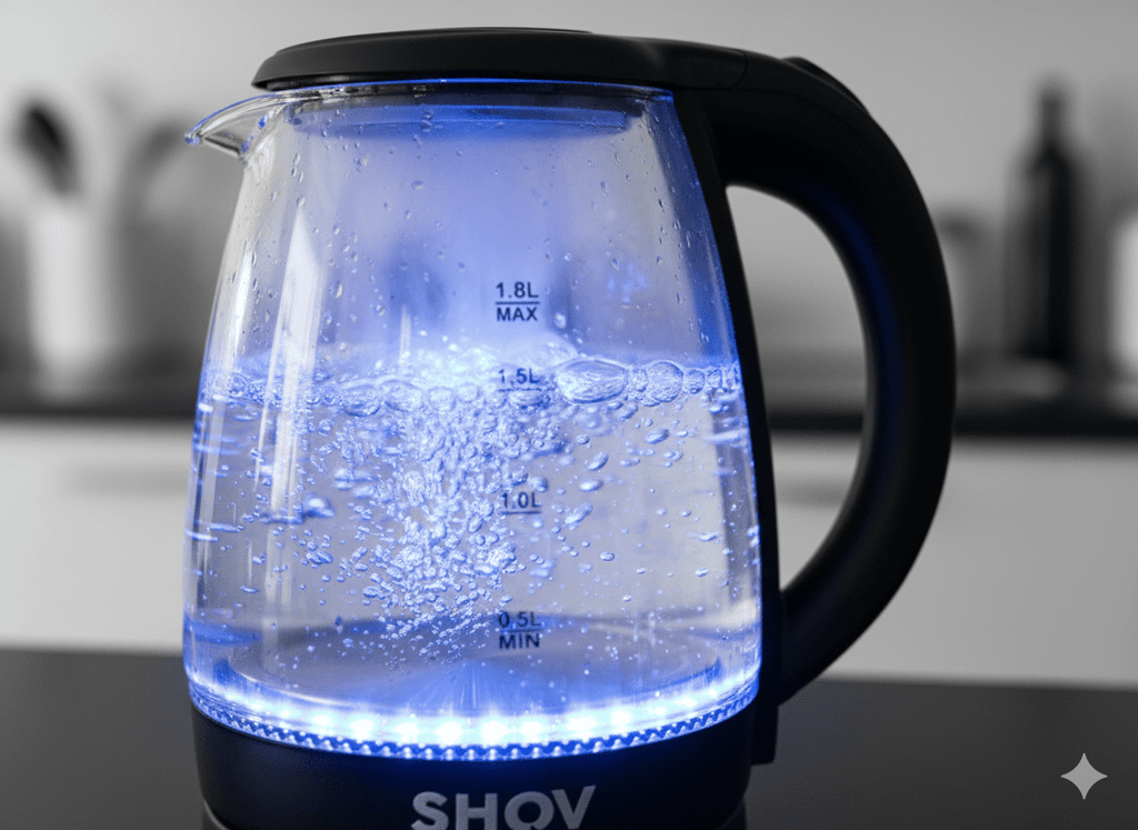 Glas Wasserkocher 1,8L mit LED & 360° Basis – | Gentleman's Selection