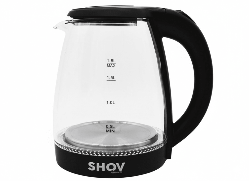 Glas Wasserkocher 1,8L mit LED & 360° Basis – | Gentleman's Selection