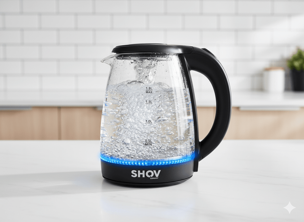 Glas Wasserkocher 1,8L mit LED & 360° Basis – | Gentleman's Selection
