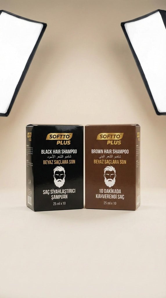 Hair Farbshampoo Schwarz & Braun – 10×25ml Portionspack – | Gentleman's Selection