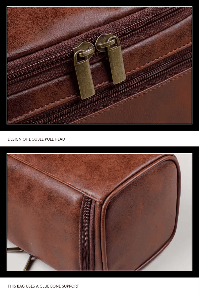 Kulturbeutel PU - Leder – Personalisierbar mit Gravur – Kulturbeutel | Gentleman's Selection