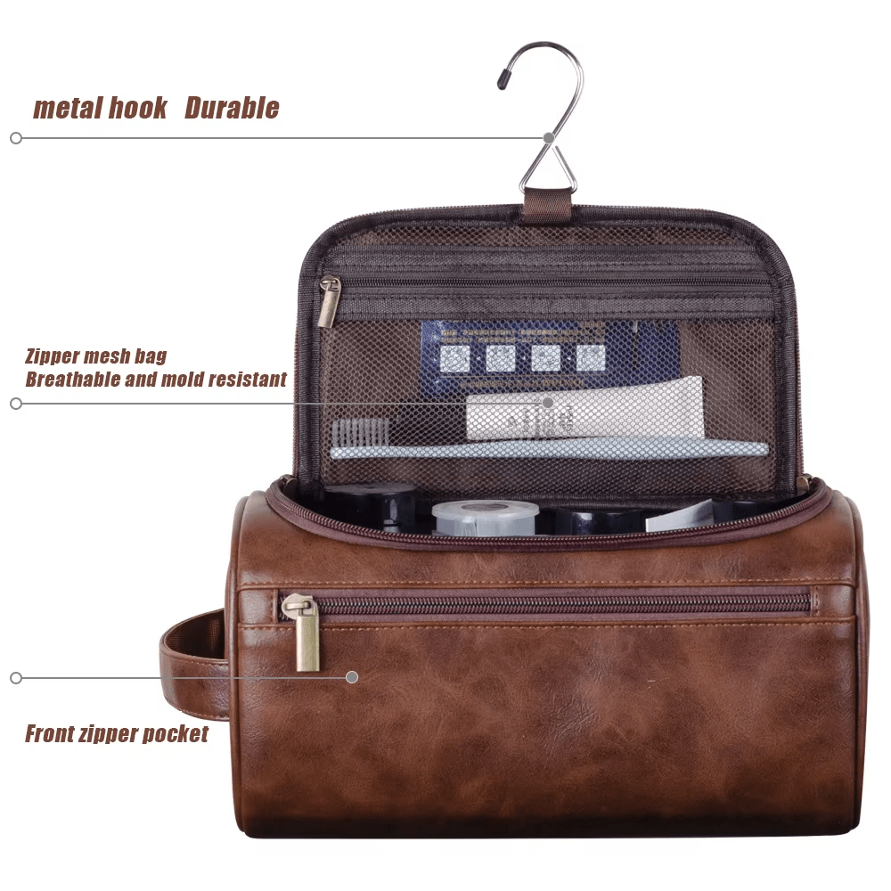 Kulturbeutel PU - Leder – Personalisierbar mit Gravur – Kulturbeutel | Gentleman's Selection