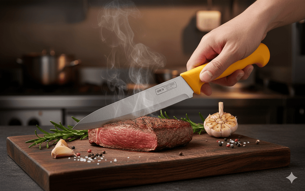 Profi Küchenmesser - Set 5 - tlg Edelstahl mit Hackbeil – | Gentleman's Selection