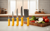 Profi Küchenmesser - Set 5 - tlg Edelstahl mit Hackbeil – | Gentleman's Selection