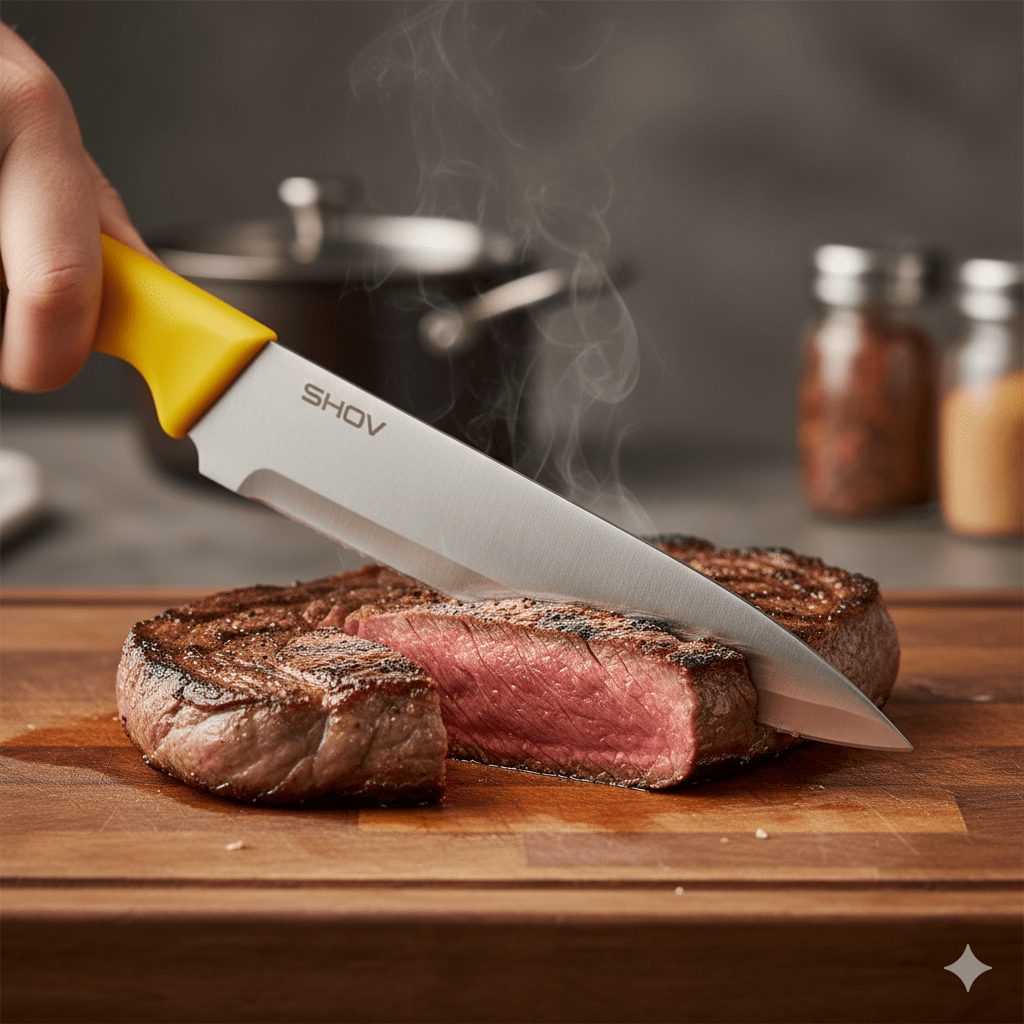 Profi Küchenmesser - Set 5 - tlg Edelstahl mit Hackbeil – | Gentleman's Selection