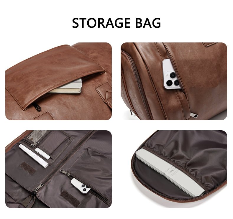 Weekender Reisetasche PU - Leder – 2 - in - 1 Kleidersack – Reisetasche | Gentleman's Selection
