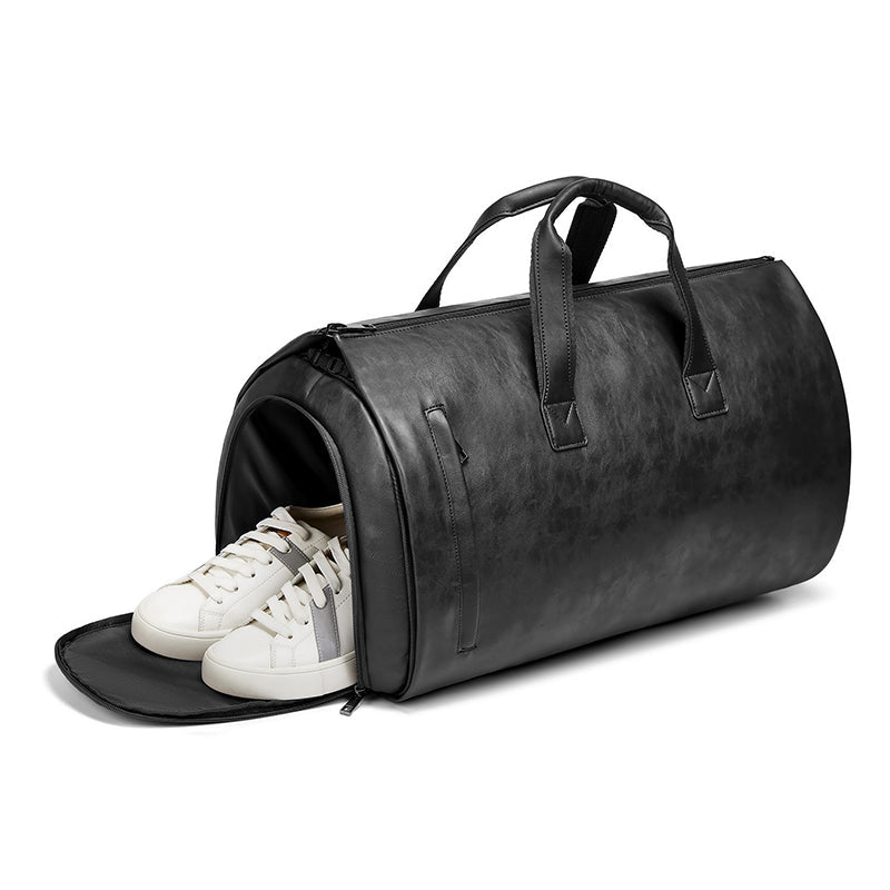 Weekender Reisetasche PU - Leder – 2 - in - 1 Kleidersack – Reisetasche | Gentleman's Selection