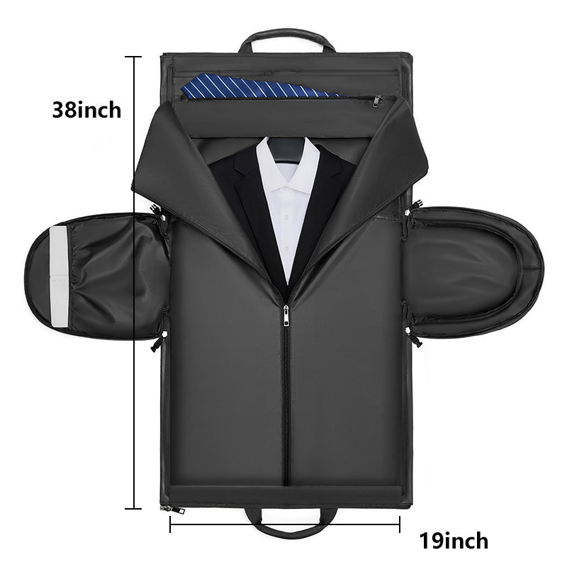 Weekender Reisetasche PU - Leder – 2 - in - 1 Kleidersack – Reisetasche | Gentleman's Selection