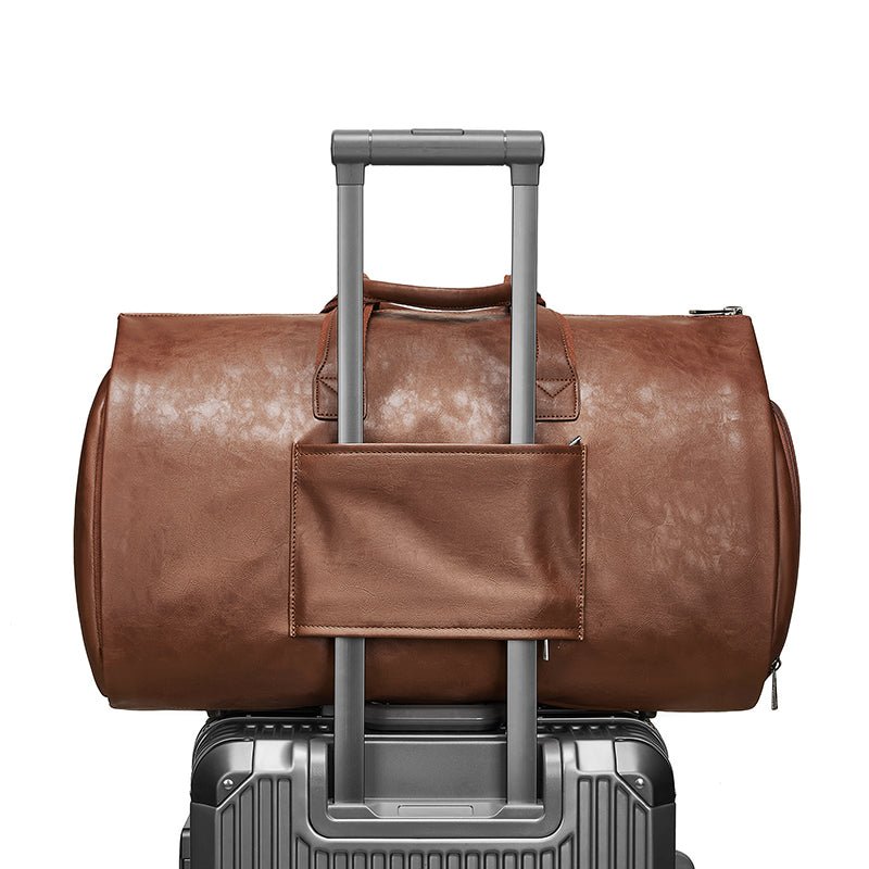 Weekender Reisetasche PU - Leder – 2 - in - 1 Kleidersack – Reisetasche | Gentleman's Selection