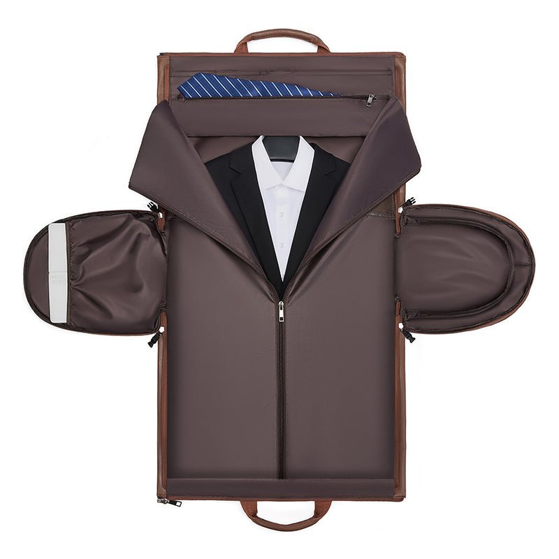 Weekender Reisetasche PU - Leder – 2 - in - 1 Kleidersack – Reisetasche | Gentleman's Selection