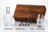 Whiskey Dekanter Set – Personalisierte Gravur - Holzbox – Whiskey Zubehör | Gentleman's Selection