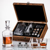 Whiskey Dekanter Set – Personalisierte Gravur - Holzbox – Whiskey Zubehör | Gentleman's Selection