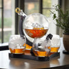 Whiskey - Set 6 - tlg – 3D - Schiff Karaffe & 4 Gläser – Whiskey Zubehör | Gentleman's Selection